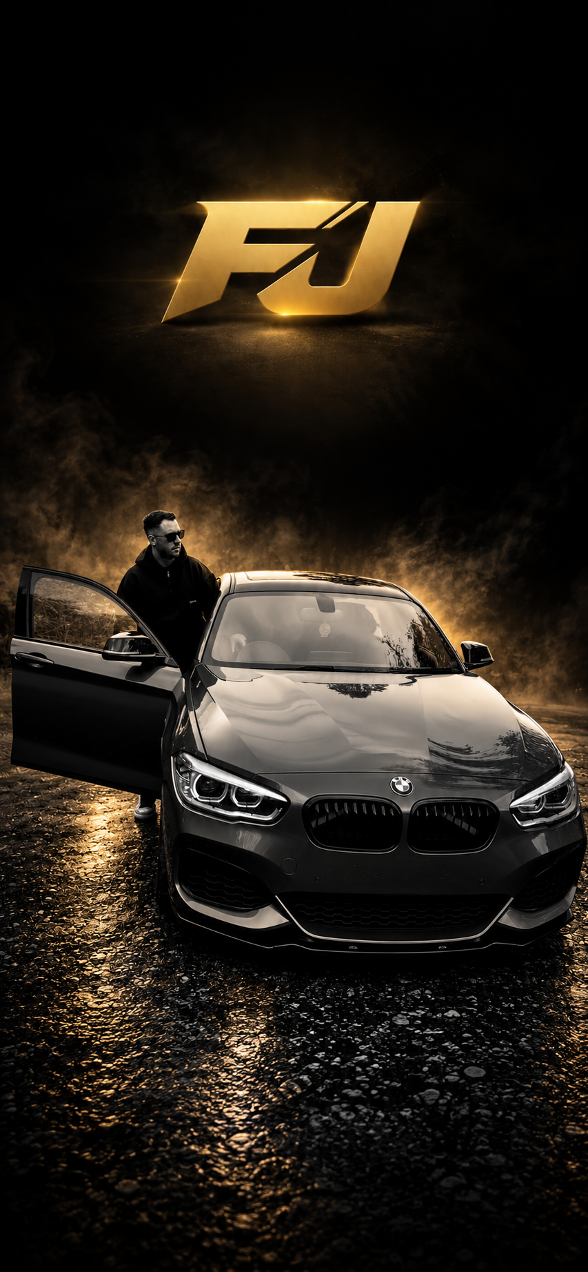 Home fj gold noir bmw poster